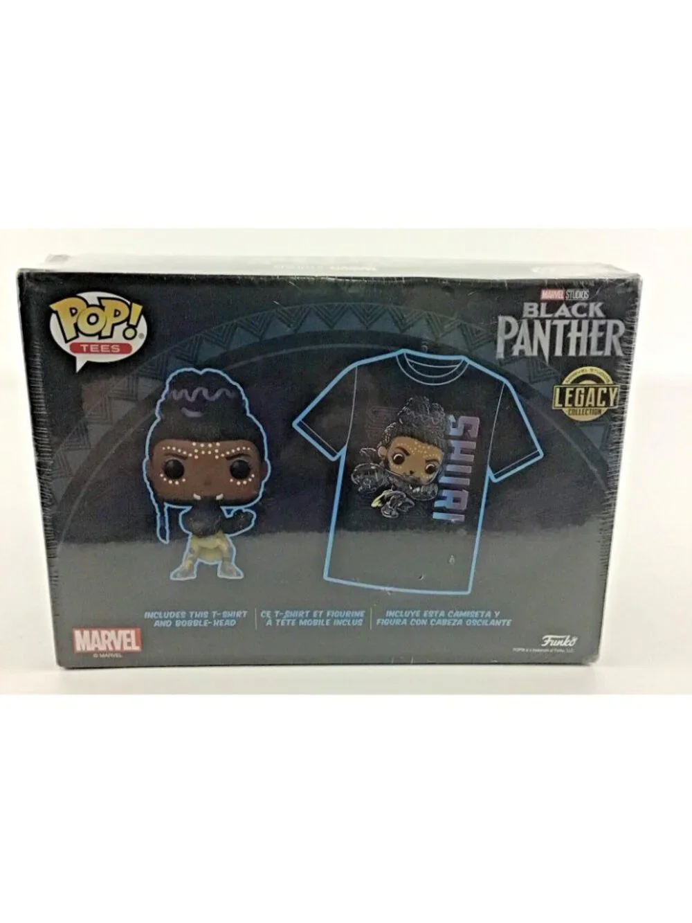 Funko Pop Tees Marvel Studios Black Panther Shuri Vinyl Figure Size Large Shirt